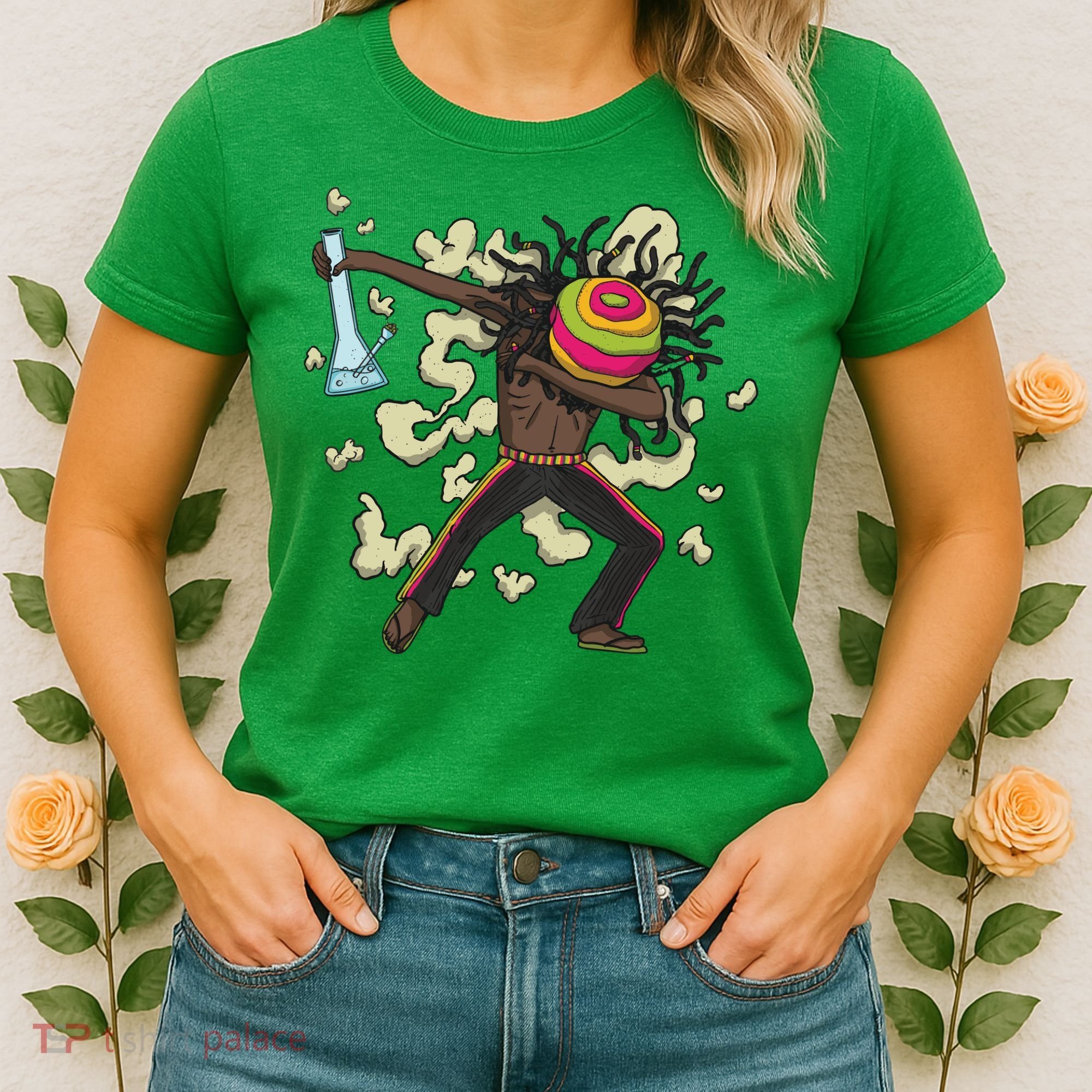 Rasta Man Dabbing Women's T-Shirt