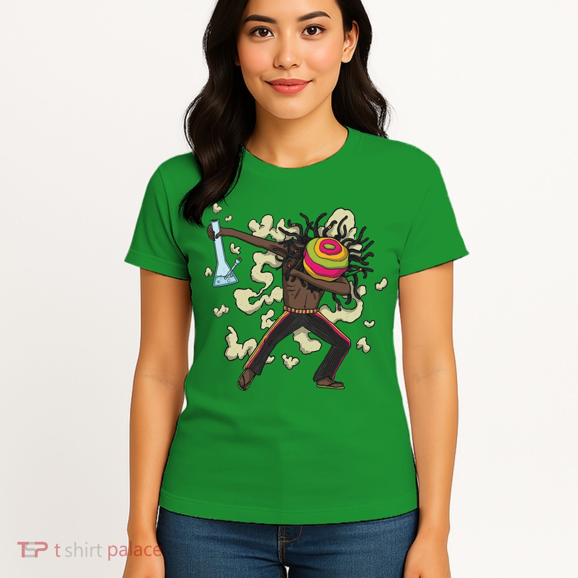 Rasta Man Dabbing Women's T-Shirt