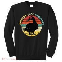 Retro Muscovy Duck Whisperer Funny Farmer Muscovy Duck Gift Sweatshirt thumb 0