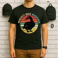 Retro Muscovy Duck Whisperer Funny Farmer Muscovy Duck Gift T-Shirt thumb 6