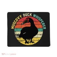 Retro Muscovy Duck Whisperer Funny Farmer Muscovy Duck Gift Mousepad thumb 0