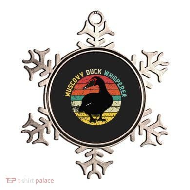 Retro Muscovy Duck Whisperer Funny Farmer Muscovy Duck Gift Ornament