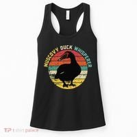 Retro Muscovy Duck Whisperer Funny Farmer Muscovy Duck Gift Women's Tank Top thumb 0