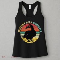 Retro Muscovy Duck Whisperer Funny Farmer Muscovy Duck Gift Women's Tank Top thumb 3