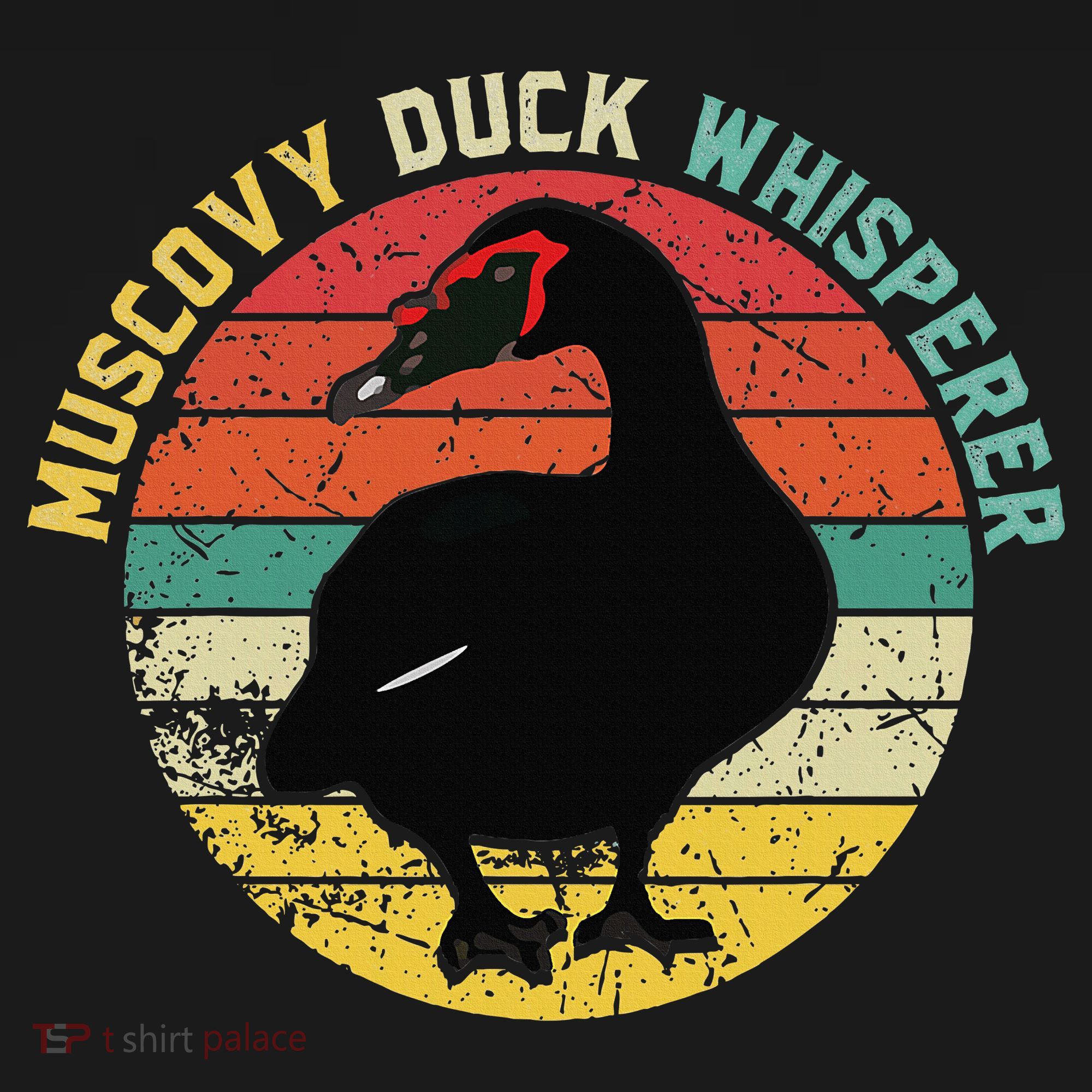 Retro Muscovy Duck Whisperer Funny Farmer Muscovy Duck Gift Women's Tank Top