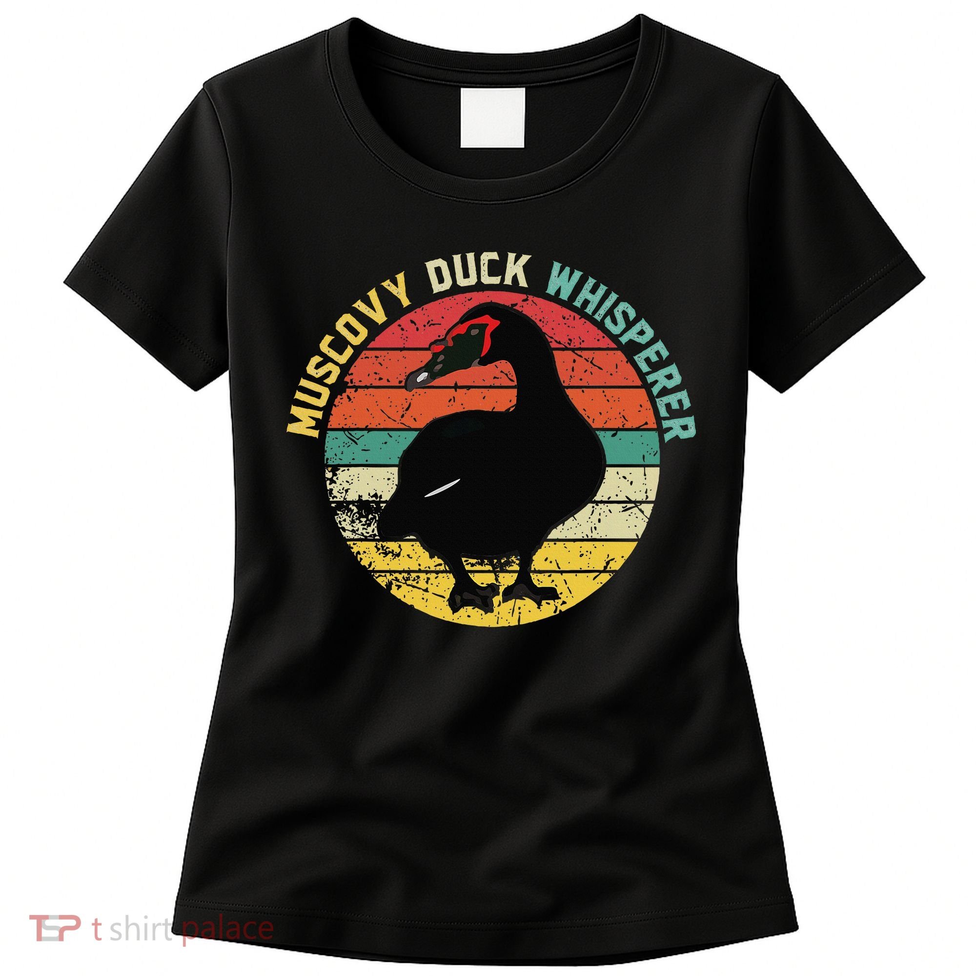 Retro Muscovy Duck Whisperer Funny Farmer Muscovy Duck Gift Women's T-Shirt