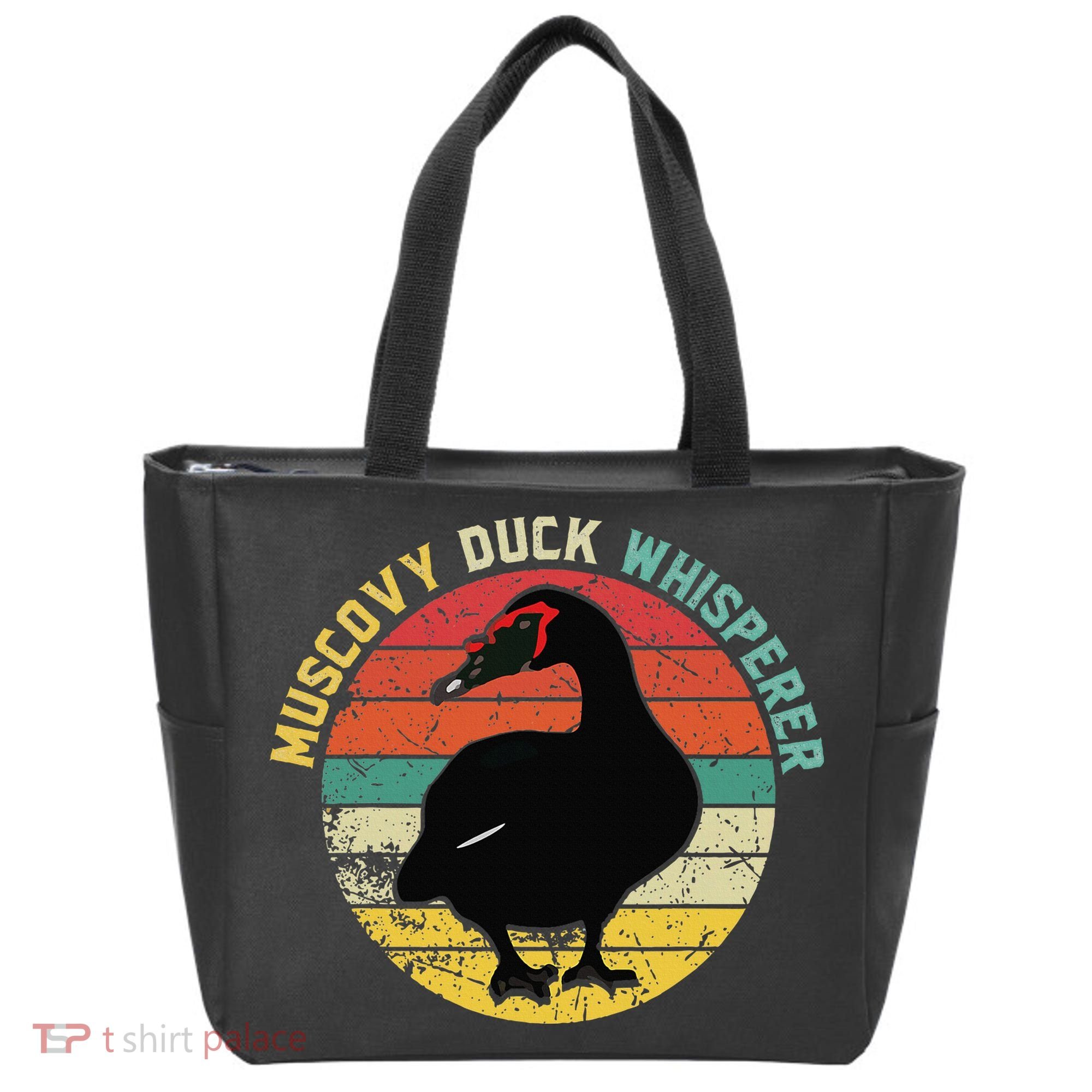 Retro Muscovy Duck Whisperer Funny Farmer Muscovy Duck Gift Tote Bag