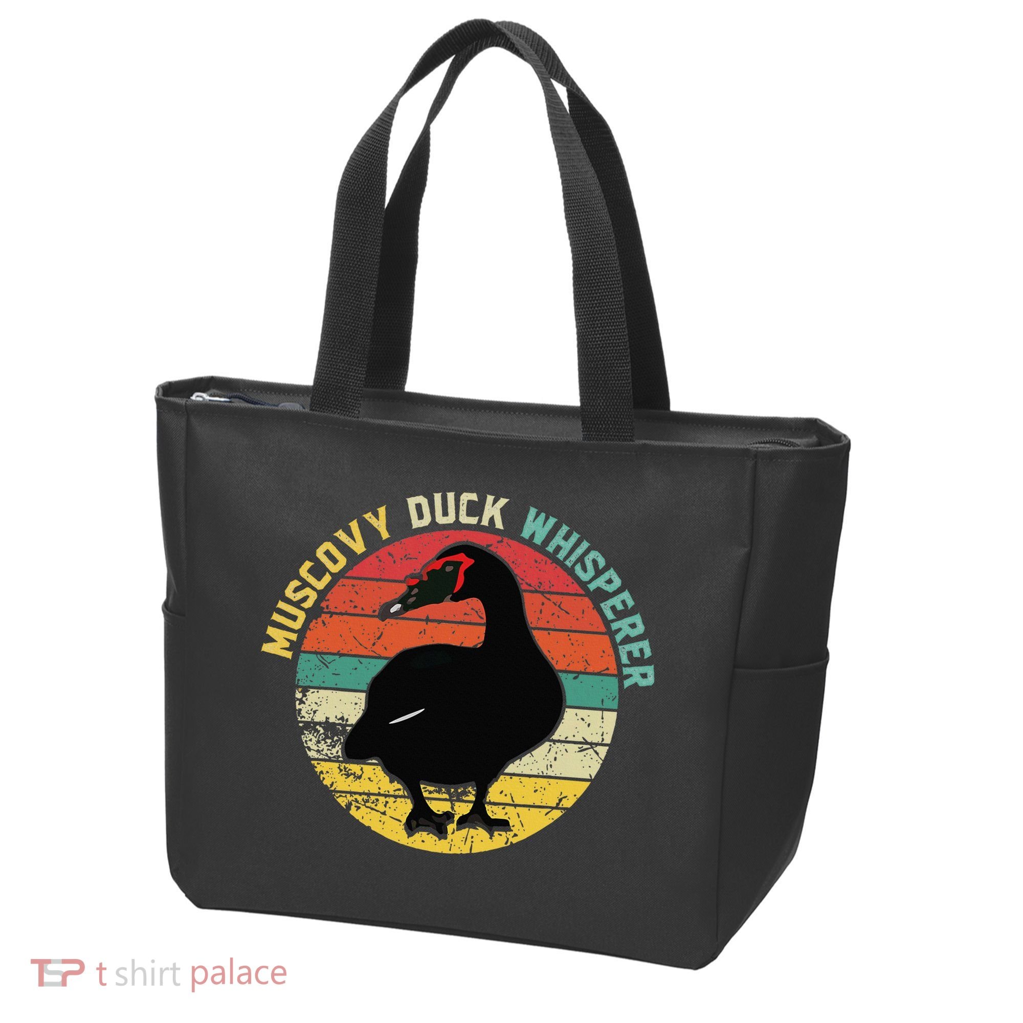 Retro Muscovy Duck Whisperer Funny Farmer Muscovy Duck Gift Tote Bag