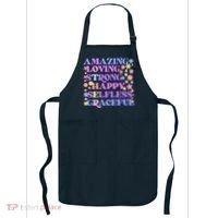 Retro Mother Day Amazing Loving Strong Happy Selfless Graceful Apron thumb 0