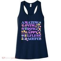 Retro Mother Day Amazing Loving Strong Happy Selfless Graceful Women's Tank Top thumb 0