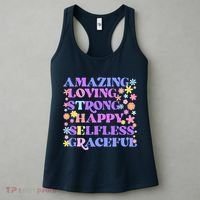 Retro Mother Day Amazing Loving Strong Happy Selfless Graceful Women's Tank Top thumb 3
