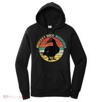Retro Muscovy Duck Whisperer Funny Farmer Muscovy Duck Gift Women's Hoodie thumb 0