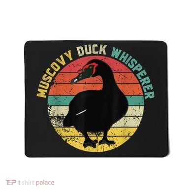 Retro Muscovy Duck Whisperer Funny Farmer Muscovy Duck Gift Mousepad