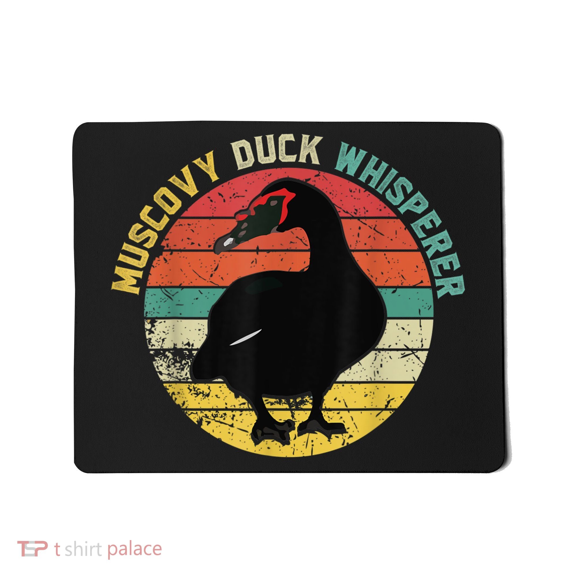 Retro Muscovy Duck Whisperer Funny Farmer Muscovy Duck Gift Mousepad