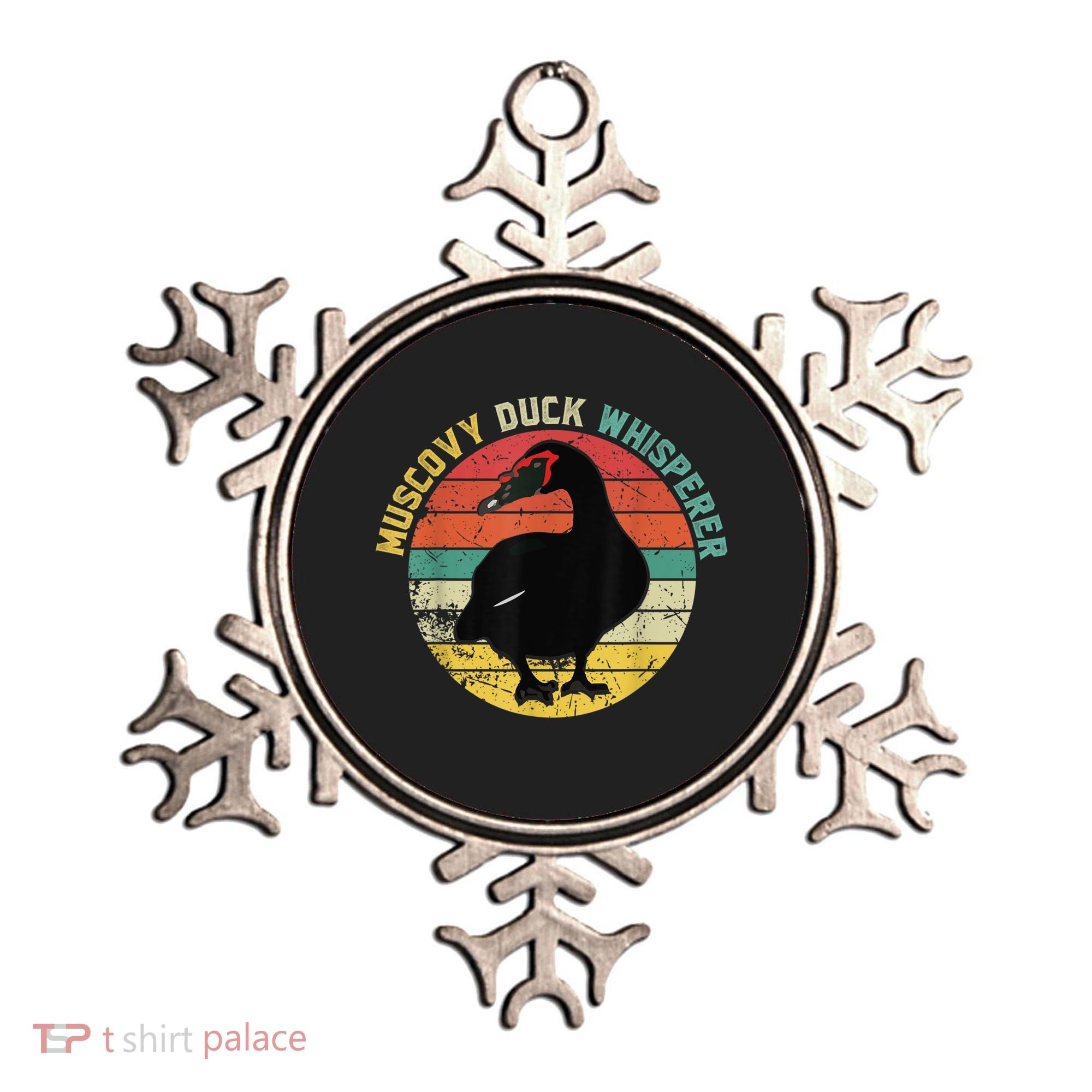 Retro Muscovy Duck Whisperer Funny Farmer Muscovy Duck Gift Ornament