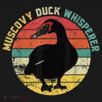 Retro Muscovy Duck Whisperer Funny Farmer Muscovy Duck Gift Ornament thumb 1