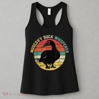 Retro Muscovy Duck Whisperer Funny Farmer Muscovy Duck Gift Women's Tank Top thumb 3