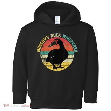 Retro Muscovy Duck Whisperer Funny Farmer Muscovy Duck Gift Toddler Hoodie