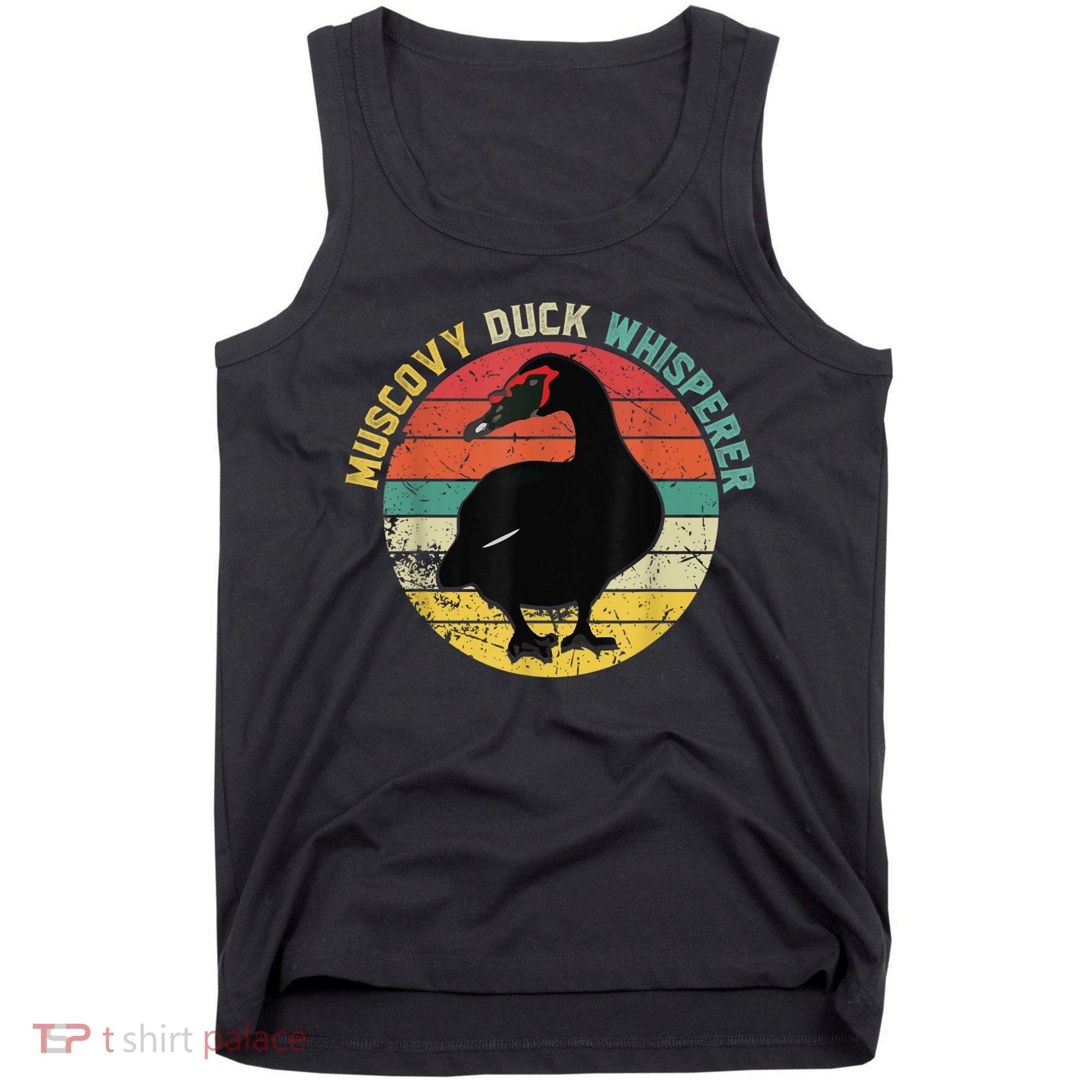Retro Muscovy Duck Whisperer Funny Farmer Muscovy Duck Gift Tank Top