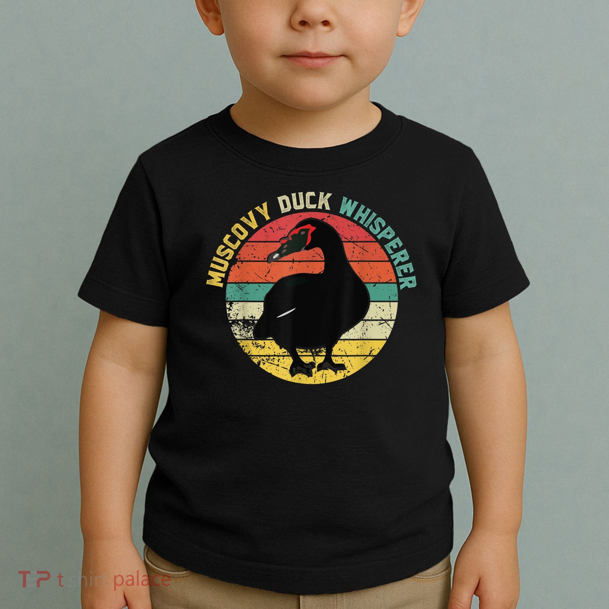 Retro Muscovy Duck Whisperer Funny Farmer Muscovy Duck Gift Toddler T-Shirt