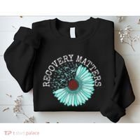 Recovery Matters Drug Alcohol Awareness Addiction Ribbon Sweatshirt thumb 2