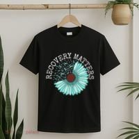 Recovery Matters Drug Alcohol Awareness Addiction Ribbon T-Shirt thumb 2