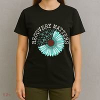 Recovery Matters Drug Alcohol Awareness Addiction Ribbon T-Shirt thumb 4