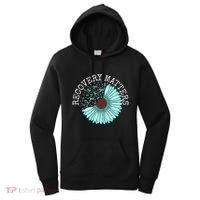 Recovery Matters Drug Alcohol Awareness Addiction Ribbon Women's Hoodie thumb 0
