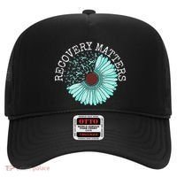 Recovery Matters Drug Alcohol Awareness Addiction Ribbon Hat thumb 0
