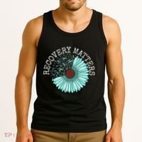 Recovery Matters Drug Alcohol Awareness Addiction Ribbon Tank Top thumb 3