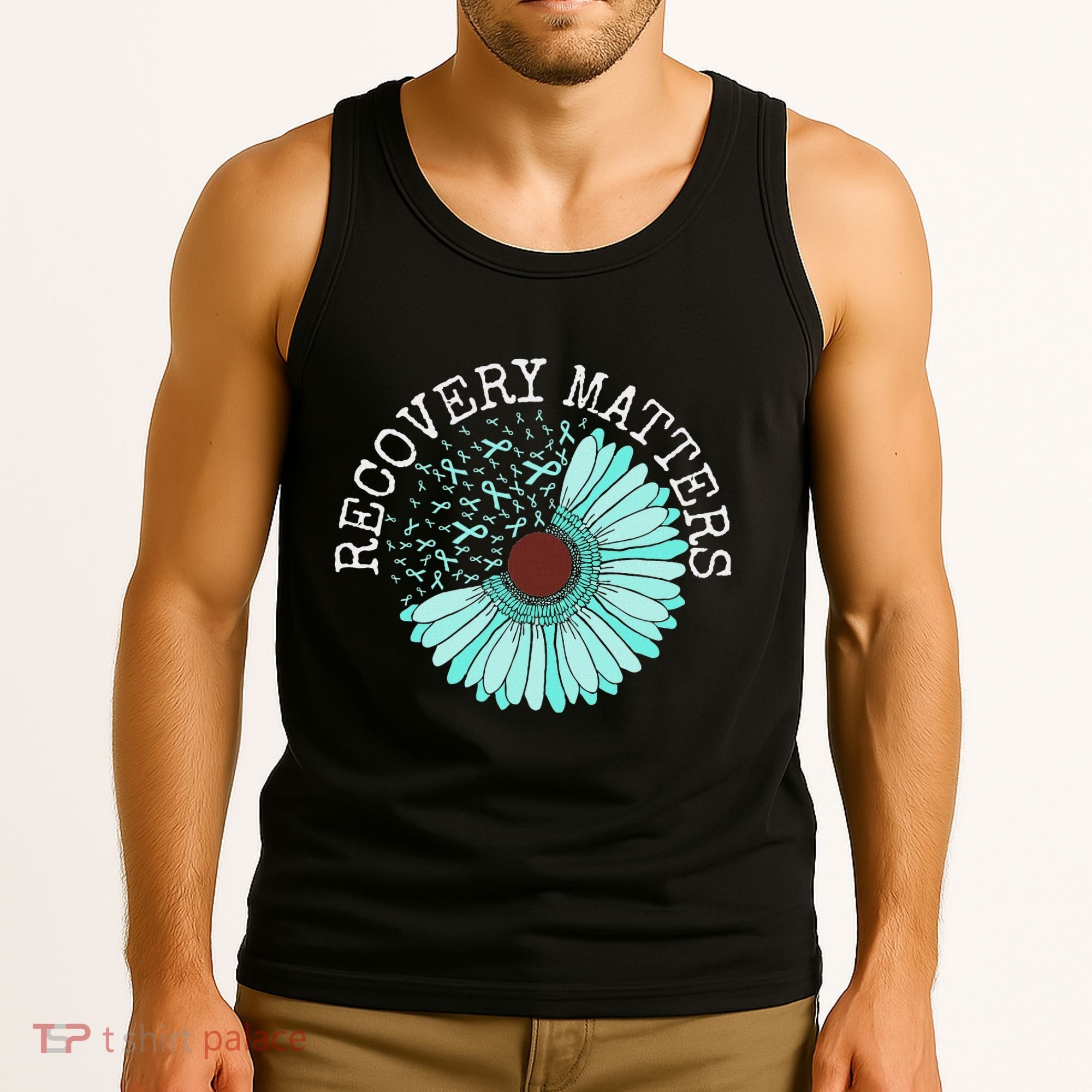 Recovery Matters Drug Alcohol Awareness Addiction Ribbon Tank Top