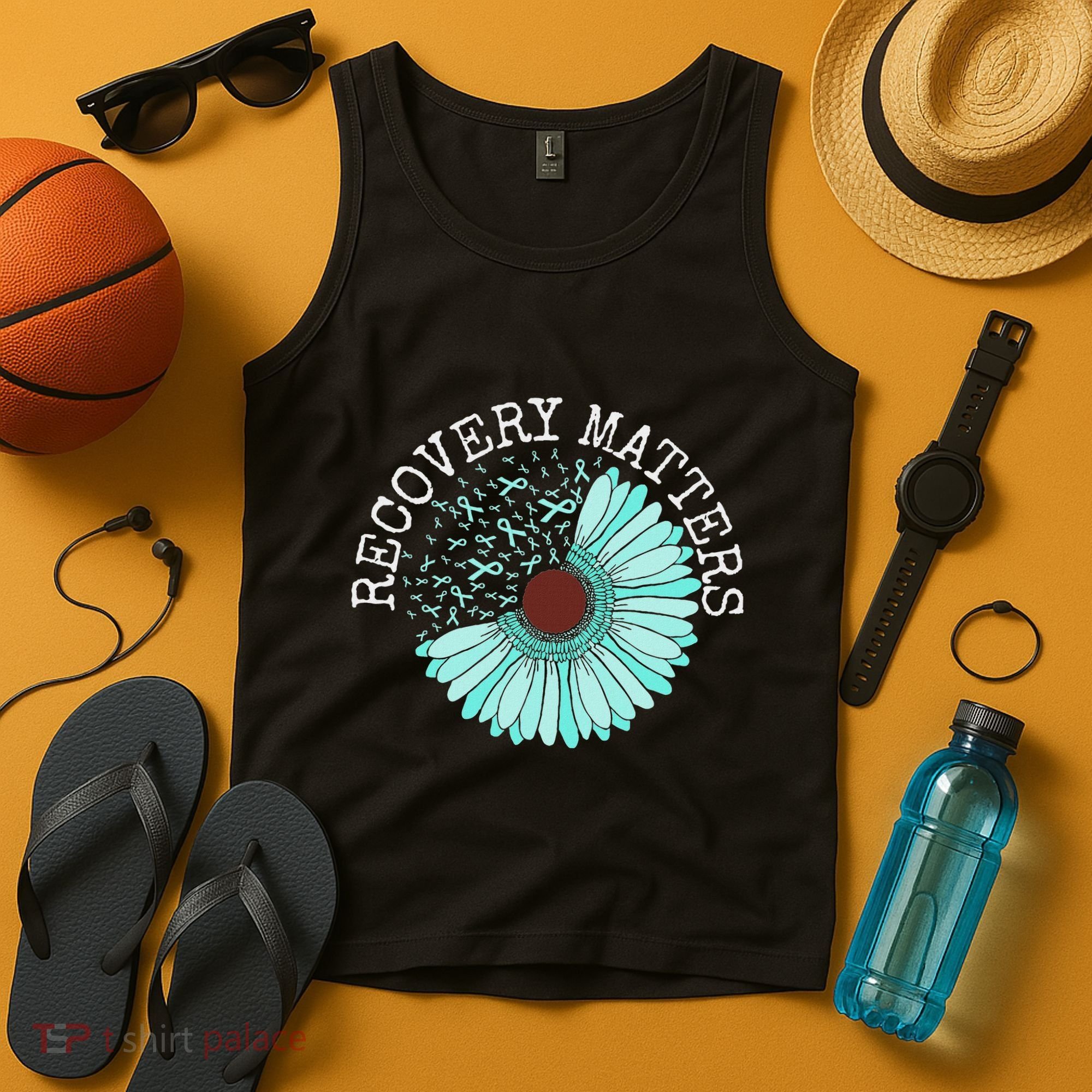 Recovery Matters Drug Alcohol Awareness Addiction Ribbon Tank Top