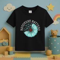 Recovery Matters Drug Alcohol Awareness Addiction Ribbon Toddler T-Shirt thumb 3