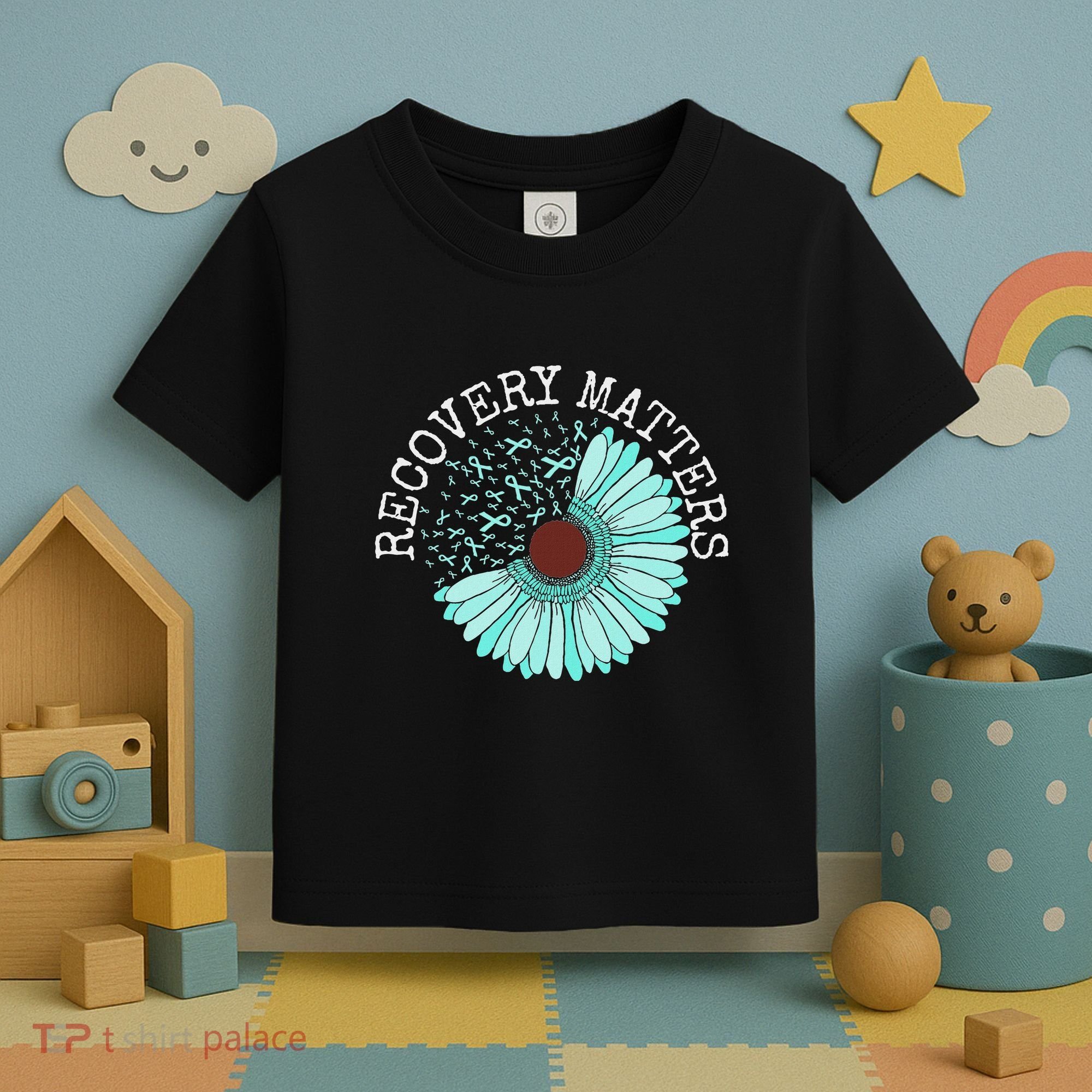 Recovery Matters Drug Alcohol Awareness Addiction Ribbon Toddler T-Shirt