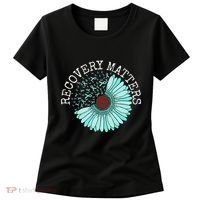 Recovery Matters Drug Alcohol Awareness Addiction Ribbon Women's T-Shirt thumb 0