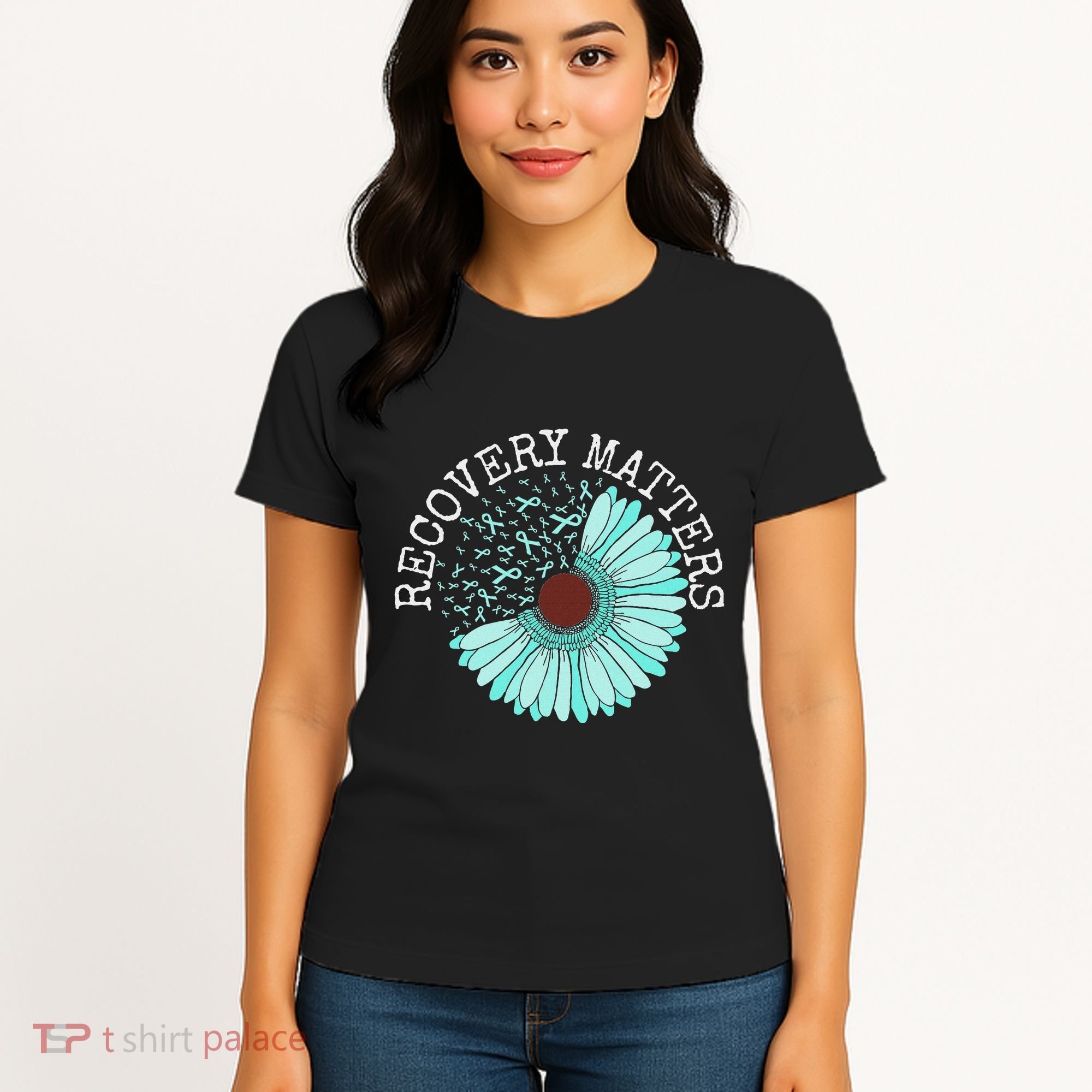 Recovery Matters Drug Alcohol Awareness Addiction Ribbon Women's T-Shirt