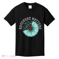 Recovery Matters Drug Alcohol Awareness Addiction Ribbon Kids T-Shirt thumb 0
