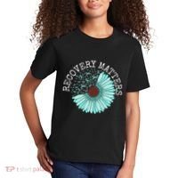 Recovery Matters Drug Alcohol Awareness Addiction Ribbon Kids T-Shirt thumb 2