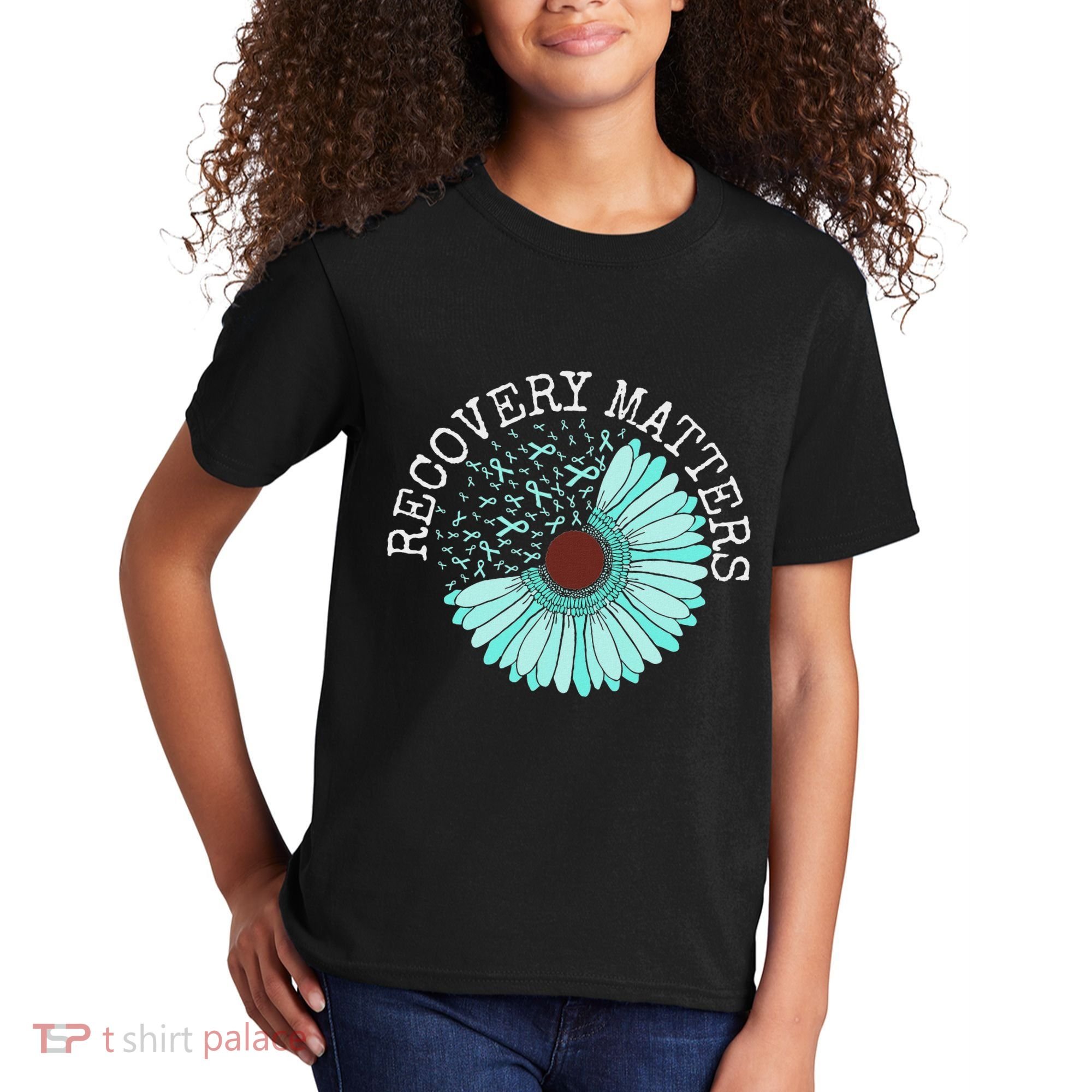 Recovery Matters Drug Alcohol Awareness Addiction Ribbon Kids T-Shirt