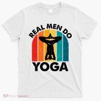 Real Men Do Yoga Retro Vintage | Gift For Father's Day And Yoga Lovers T-Shirt thumb 0