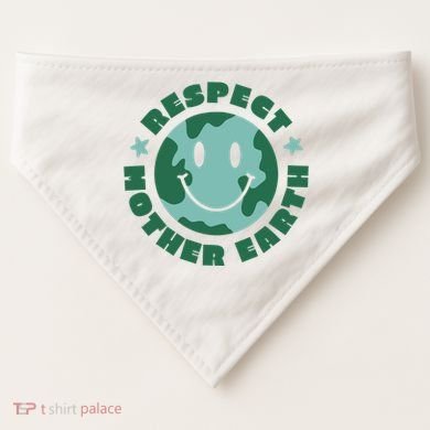 Respect Mother Earth Planet USA-Made Doggie Bandana
