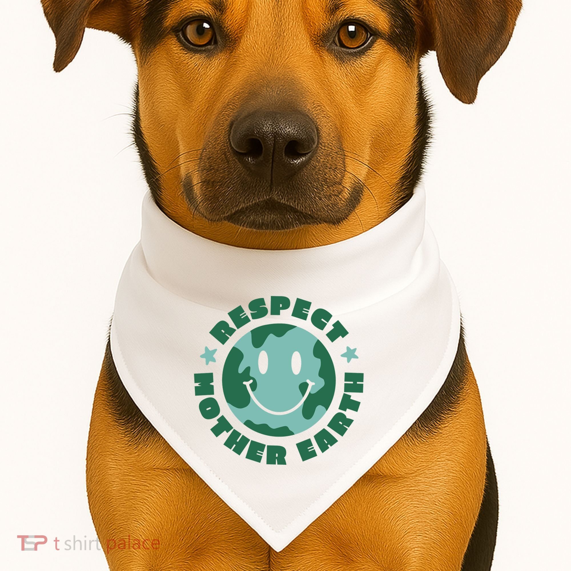 Respect Mother Earth Planet USA-Made Doggie Bandana