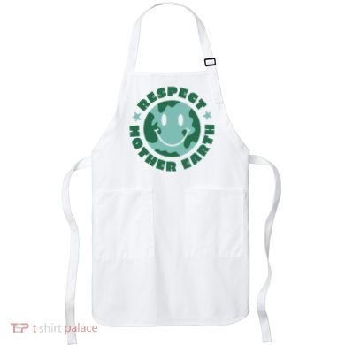 Respect Mother Earth Planet Apron