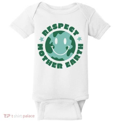 Respect Mother Earth Planet Baby Bodysuit