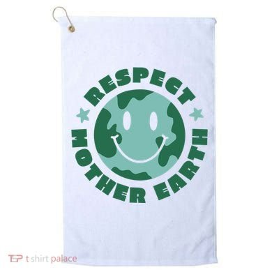 Respect Mother Earth Planet Golf Towel