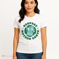 Respect Mother Earth Planet Women's T-Shirt thumb 4