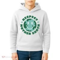 Respect Mother Earth Planet Kids Hoodie thumb 4