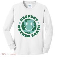 Respect Mother Earth Planet Kids Long Sleeve Shirt thumb 0