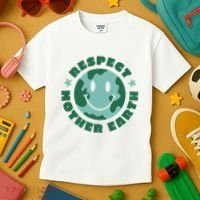 Respect Mother Earth Planet Kids T-Shirt thumb 3