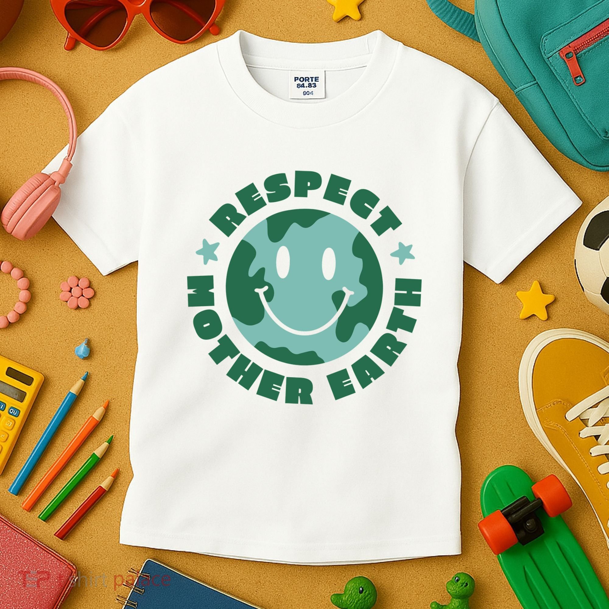 Respect Mother Earth Planet Kids T-Shirt